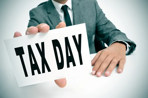 Tax day — Stock Photo, Image