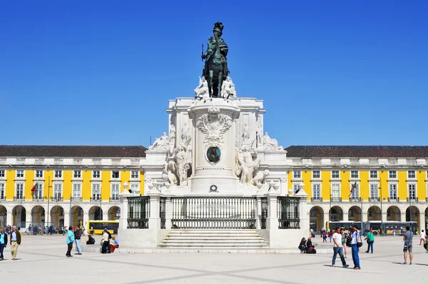 Praca do Comercio em Lisboa, Portugal — Fotografia de Stock