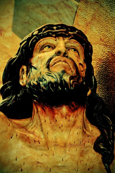 Jezus Christus in het Heilige Kruis — Stockfoto