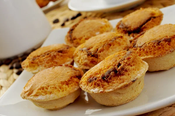 Pasteis de feijao, typical Portuguese pastries — Stock Photo, Image