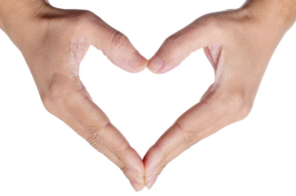 Woman hands forming a heart — Stock Photo, Image