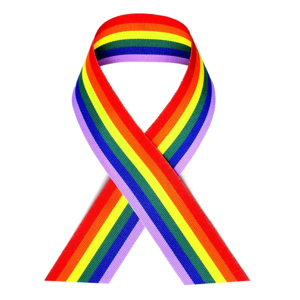 Rainbow ribbon — Stock Photo, Image