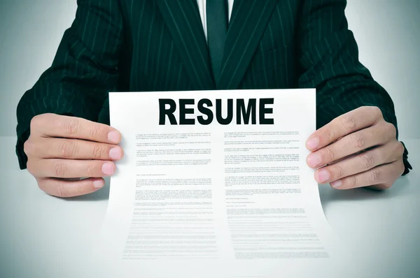 Resume — Stock Photo, Image