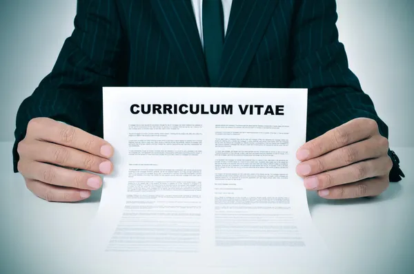 Curriculum Vitae — Stockfoto