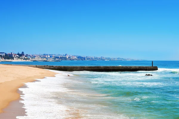 Plaży tamariz w estoril, Portugalia — Zdjęcie stockowe