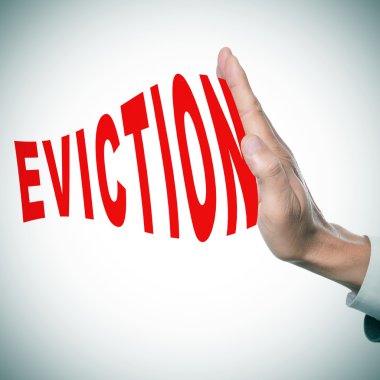 stop eviction clipart
