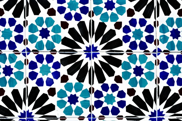 Portuguese ceramic tiles background — Stock Photo, Image