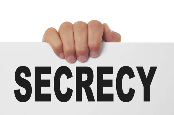 Secrecy — Stock fotografie