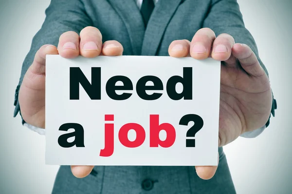 Necesita un trabajo ? —  Fotos de Stock