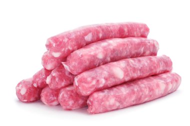 uncooked pork meat sausages clipart