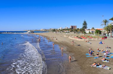 Playa del Ingles beach maspalomas, gran canaria, İspanya