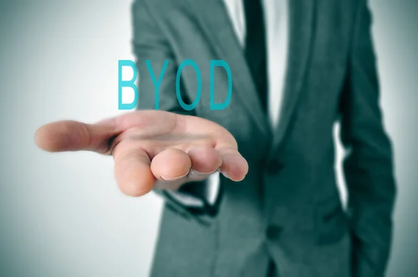 BYOD, acronimo per portare il proprio dispositivo — Foto Stock