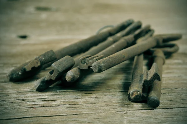 Old and rusty keys — Stock Photo, Image