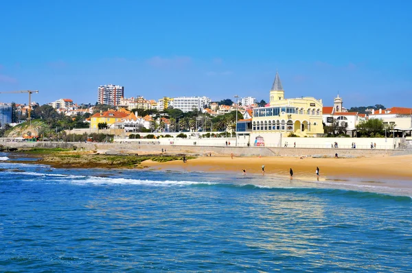 Plaży tamariz w estoril, Portugalia — Zdjęcie stockowe