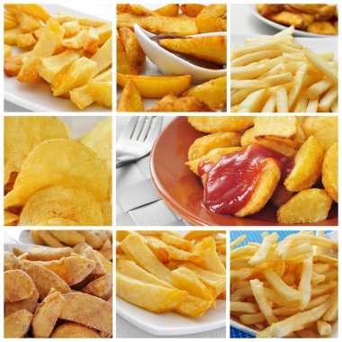 patates kızartması kolaj