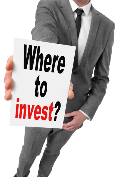 Куди інвестувати ? — стокове фото