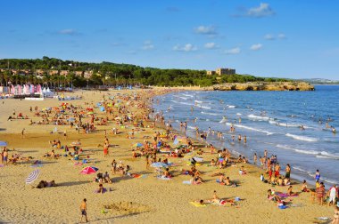 Arrabassada Beach in Tarragona, Spain clipart