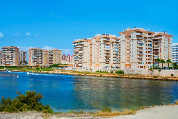 Blick Auf Den Gola Del Puerto Kanal Manga Del Mar — Stockfoto