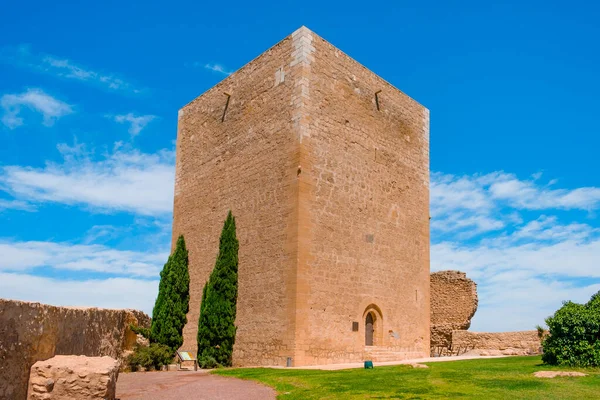 Una Vista Torre Del Espolón Castillo Lorca Lorca Murcia España — Foto de Stock
