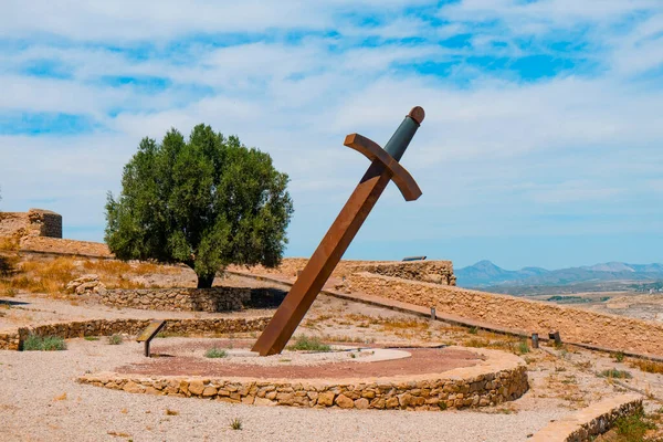Vista Uno Svago Gigante Nel Castello Lorca Lorca Nella Regione — Foto Stock