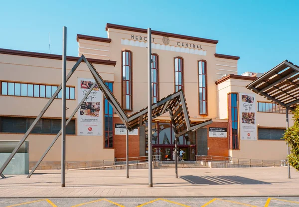 Reus Spain July 2022 View One Facade Mercat Central Public — Fotografia de Stock