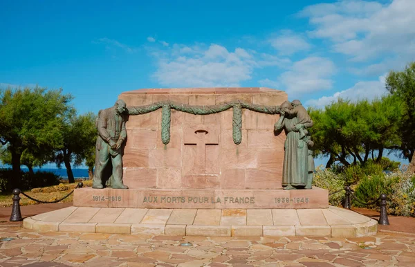 Biarritz France June 2022 View Monument Dead People France Esplanade — Stock Fotó
