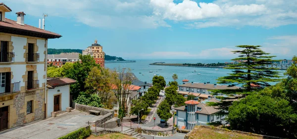 Mouth Bidassoa River Seen Hondarribia Spain Bay Txingudi Atlantic Ocean — Photo