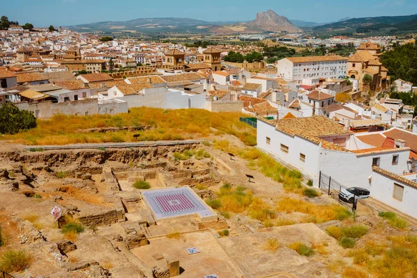 View Remains Roman Baths Antequera Province Malaga Spain Sunny Spring — Stock Photo, Image