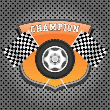 tekerlek ve Damalı bayrak