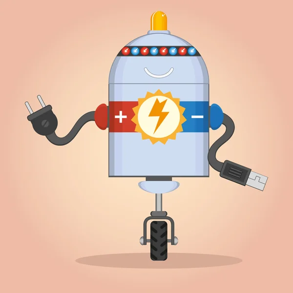 Robot de charge — Image vectorielle