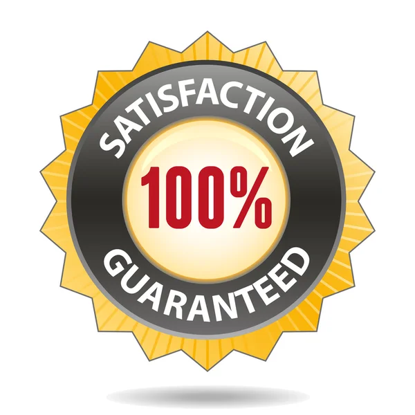Satisfaction badge — Stock Vector