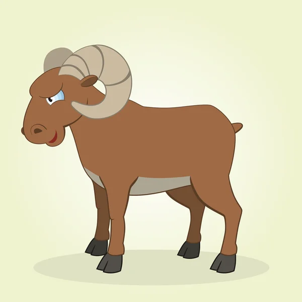 Caricatura ram — Vector de stock