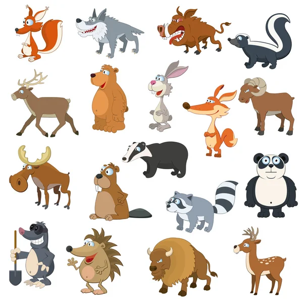 Bos dieren set — Stockvector