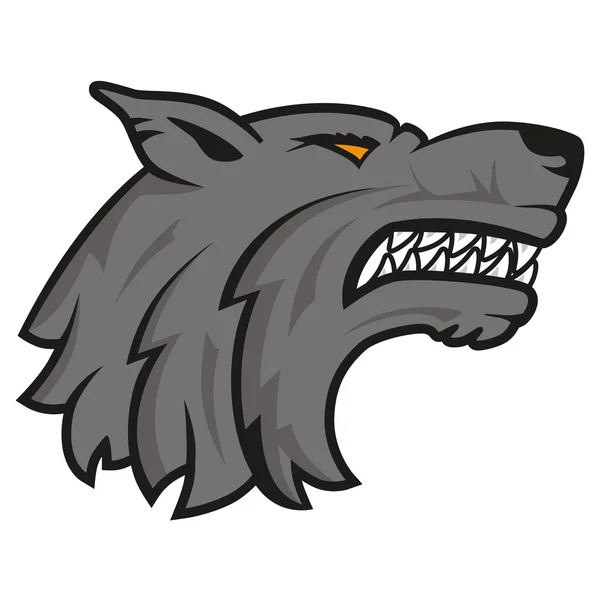 Wolfskopf-Logo — Stockvektor