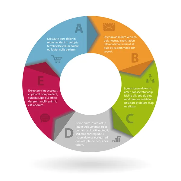 yuvarlak infographics kavramı