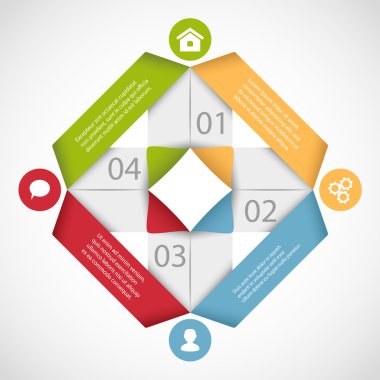 Modern infographics şablonu