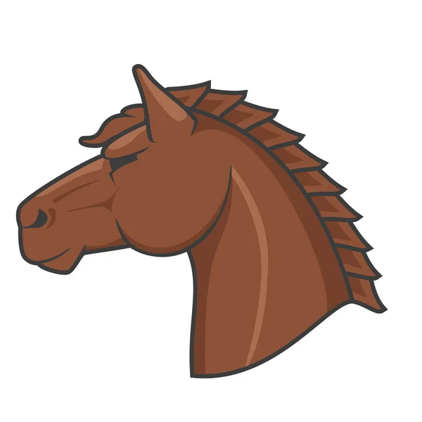 Cabeza de caballo — Vector de stock