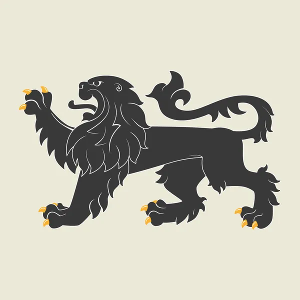Leão heráldico — Vetor de Stock