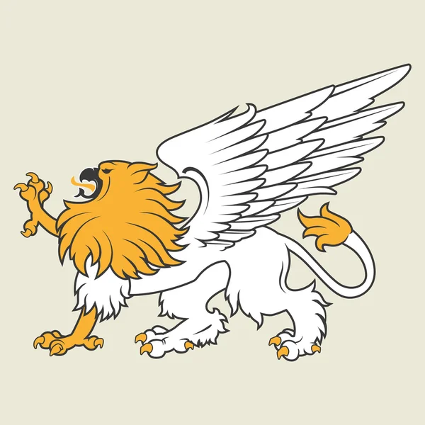 Heraldic griffin — Stock Vector