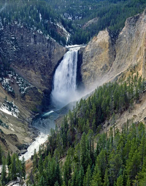 Lagere waterval, yellowstone national park — Stockfoto