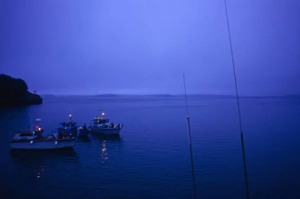 Barcos Pesca Amanecer Alaska —  Fotos de Stock