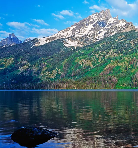 Grand Teton Την Jenny Lake Στο Wyoming — Φωτογραφία Αρχείου