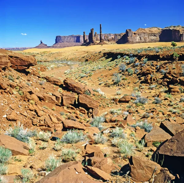 Totem Pólo Monument Valley Arizona — Fotografia de Stock