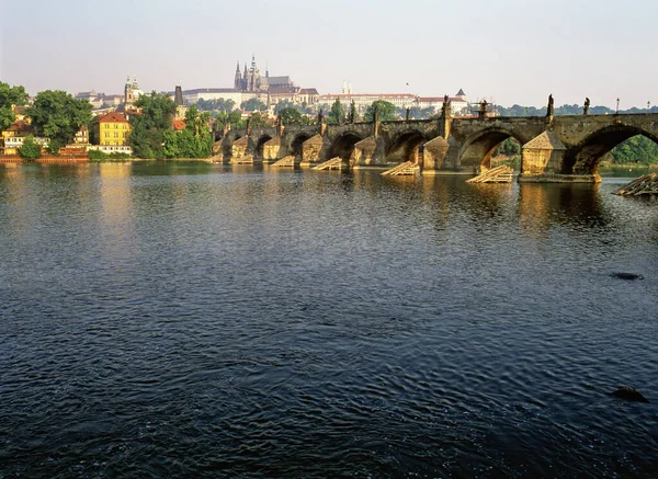 Çek Cumhuriyeti Prag Daki Charles Köprüsü — Stok fotoğraf