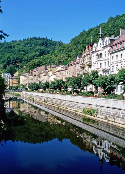Città Termale Karlovy Vary Repubblica Ceca — Foto Stock