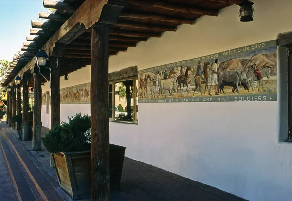 Палац Губернатора Санта Нью Мексико Побудований 1610 Році — стокове фото