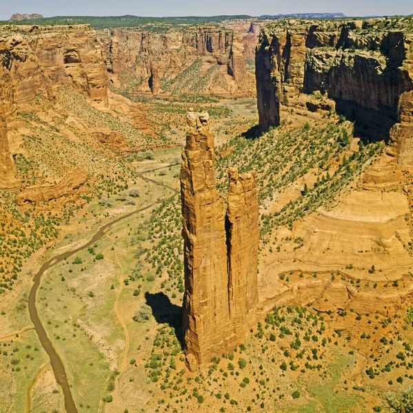 Pavouk Rock Canyon Chelly Arizona — Stock fotografie