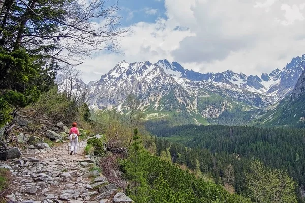 Turistika Vysokých Tatrách Slovensko — Stock fotografie