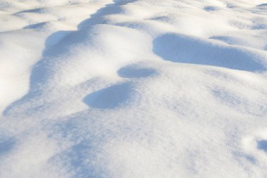 Kışın karla kaplı tarlalar