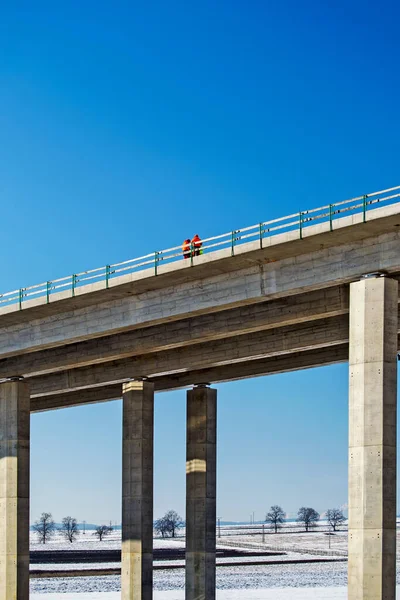 Будівництво Мосту Нової Автостради — стокове фото